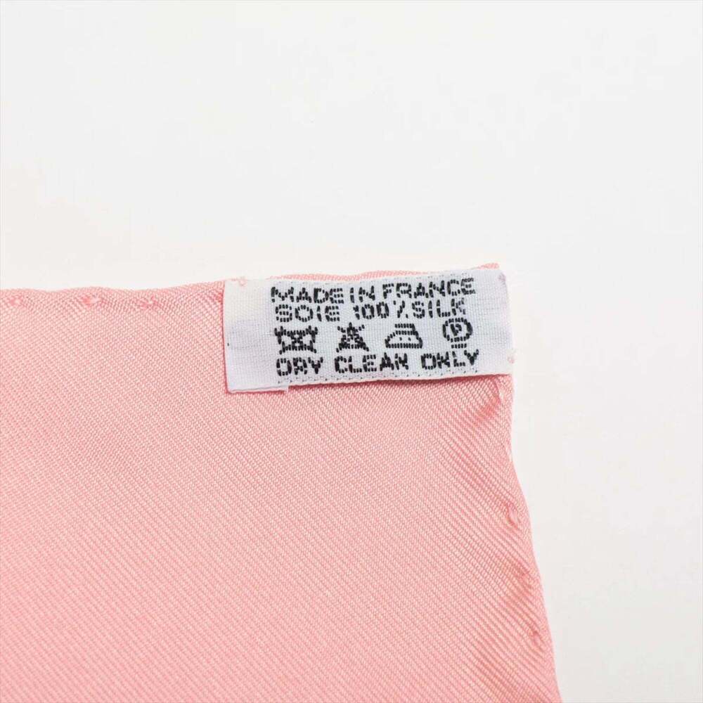 HERMES Pink Silk Scarf - Picture 7 of 8